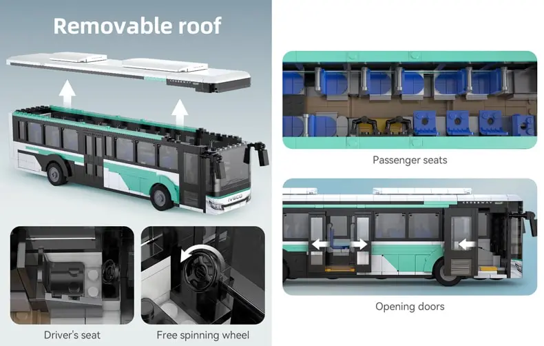 Building blocks Iveco toy model