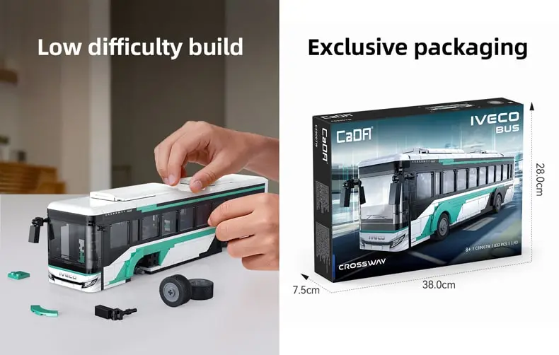 CaDA Bricks Iveco bus