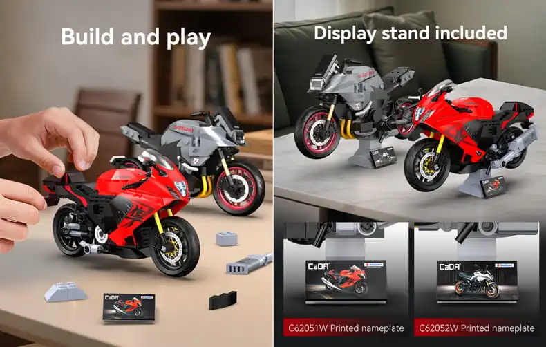 Suzuki Katana and Suzuki Hayabusa motorcycles