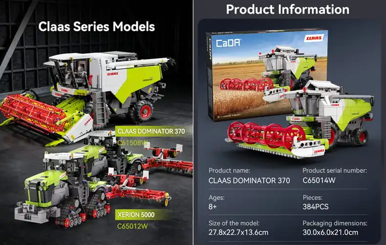 cada c65014w claas harvester specs
