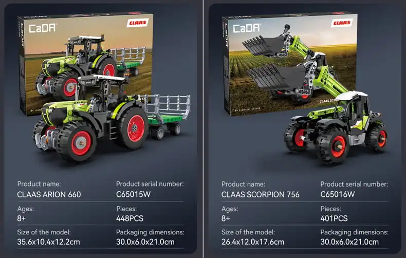 cada bricks claas mini model specs