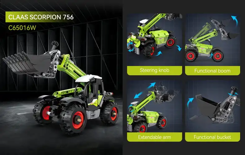 cada claas telehandler scorpion 370 toy model