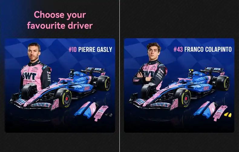 Pierre Gasly and Franco Colapinto