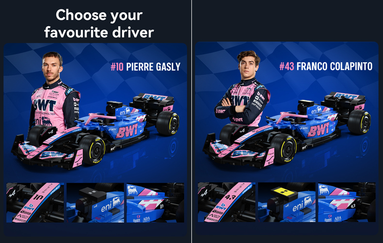 Alpine F1 drivers Pierre Gasly and Franco Colapinto