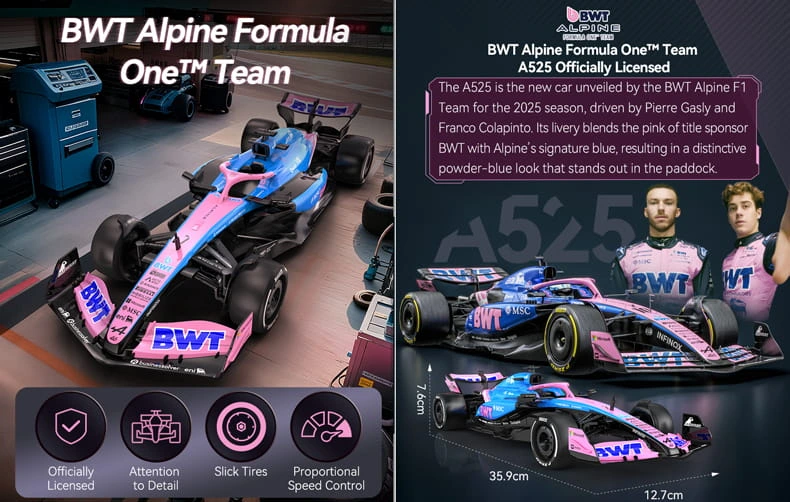 remote control Alpine Formula One toy model