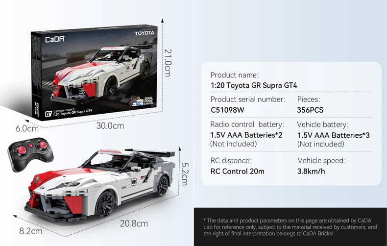 CaDA Toyota Supra specs