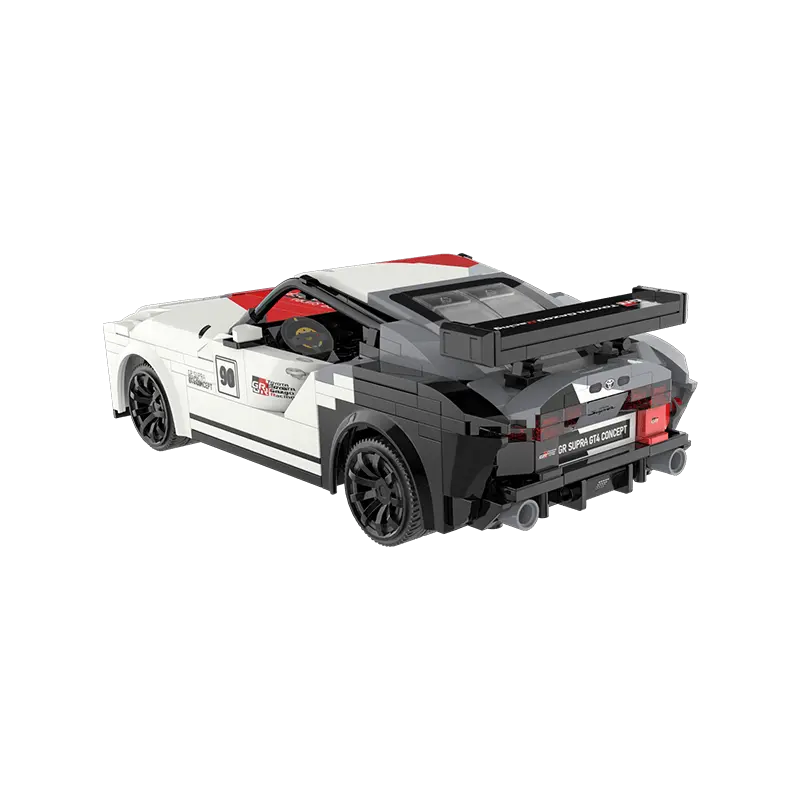 CaDA Toyota Supra building blocks model rear view