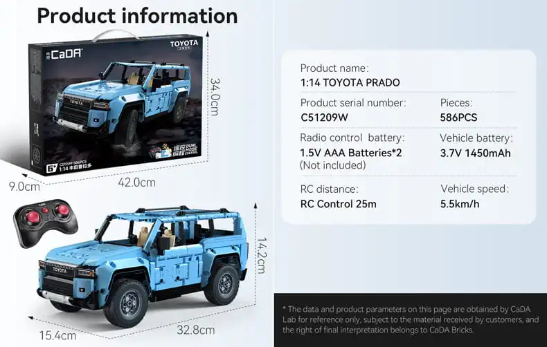 CaDA Toyota Prado specs