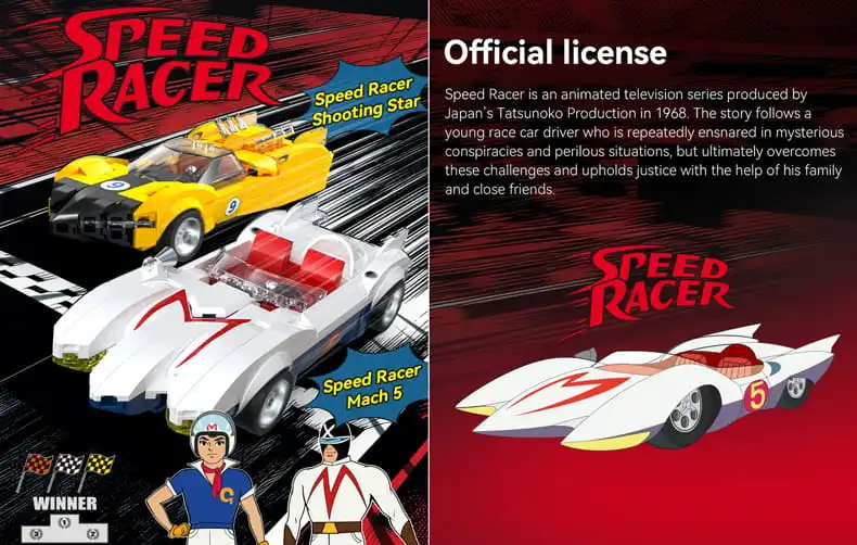 Speed Racer Mach5 and Shooting Star images and introduction