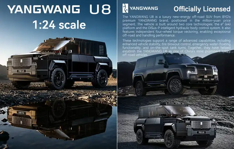 YangWang U8 car in black color