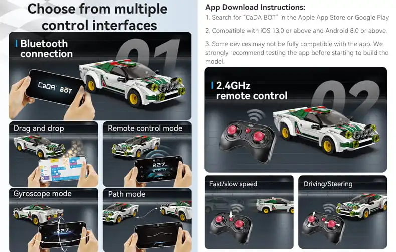 Lancia Stragos HF Gr.4 toy model controlled with RC and phone app