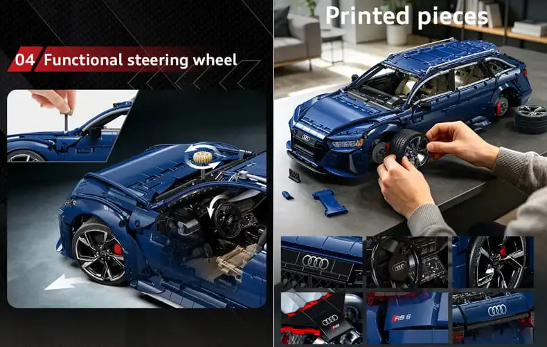 Audi RS6 building blocks model
