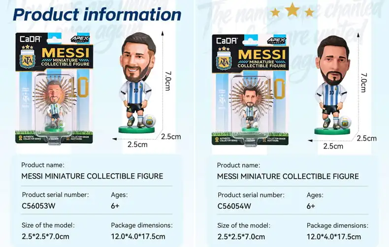 Messi licensed minifigurine