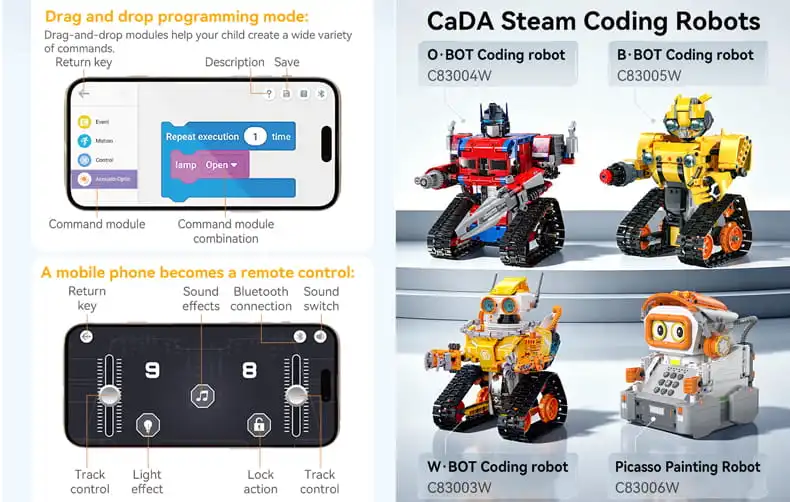 cada phone app robot