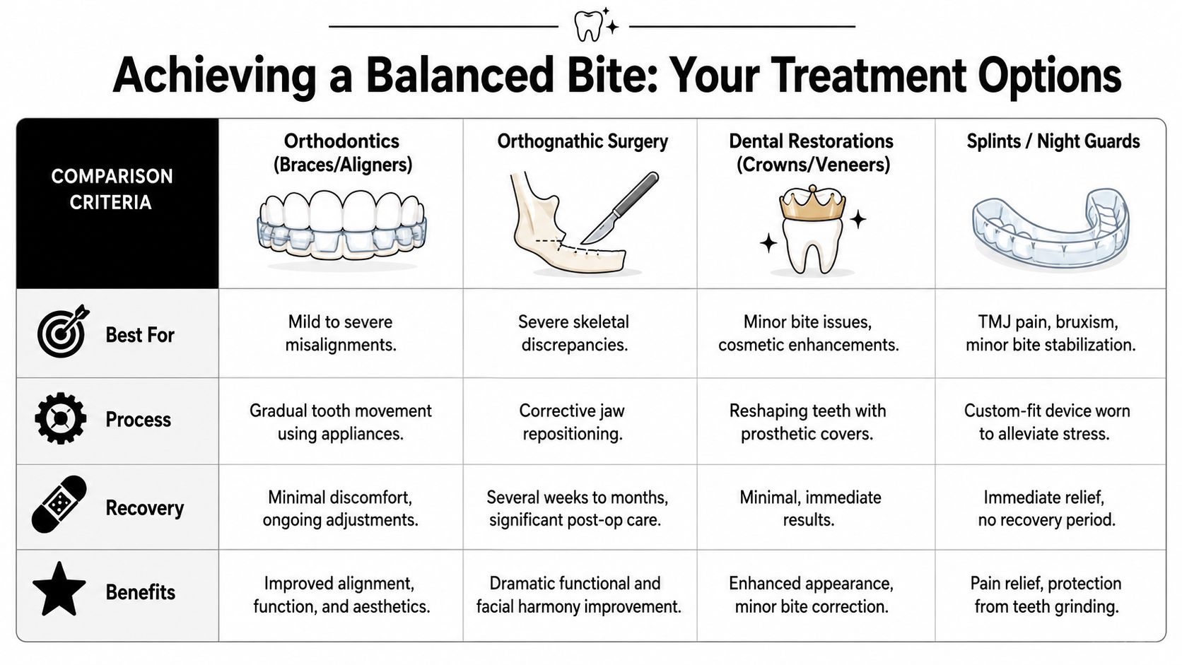 Your Treatment Options for a Balanced Bite