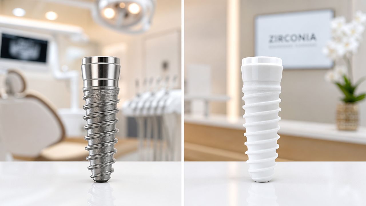 Choosing Dental Implant Materials: Titanium vs. Zirconia