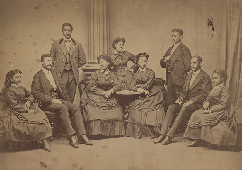 Detail from Jubilee Singers, Fisk University, Nashville, Tennessee.
