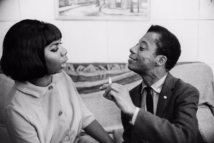 Nina Simone and the writer James Baldwin.