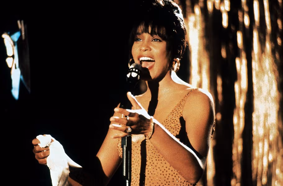 Whitney Houston in the 1982 film The Bodyguard.
