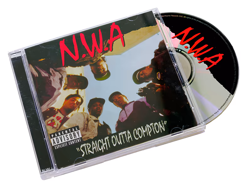 "Straight Outta Compton" Compact Disc.
