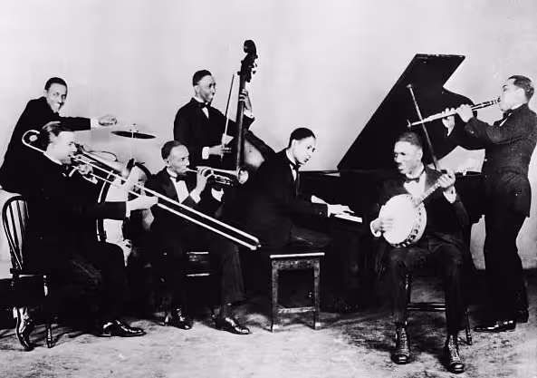 Jelly Roll Morton and his band.