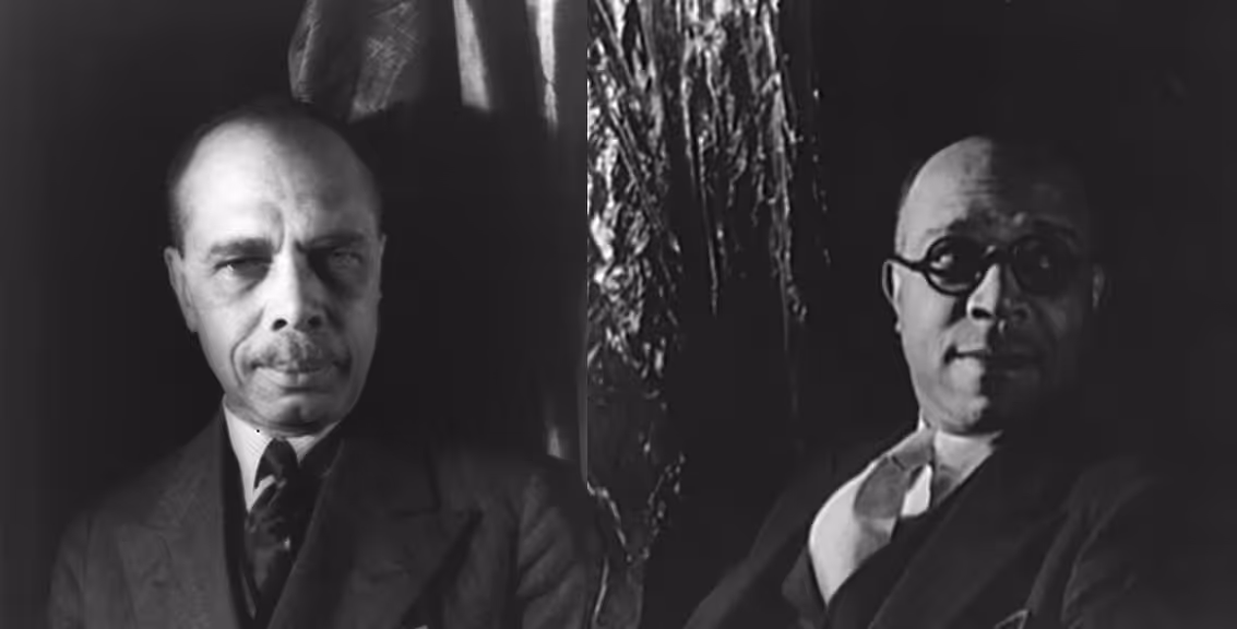 James Weldon Johnson (left) and J. Rosamond Johnson