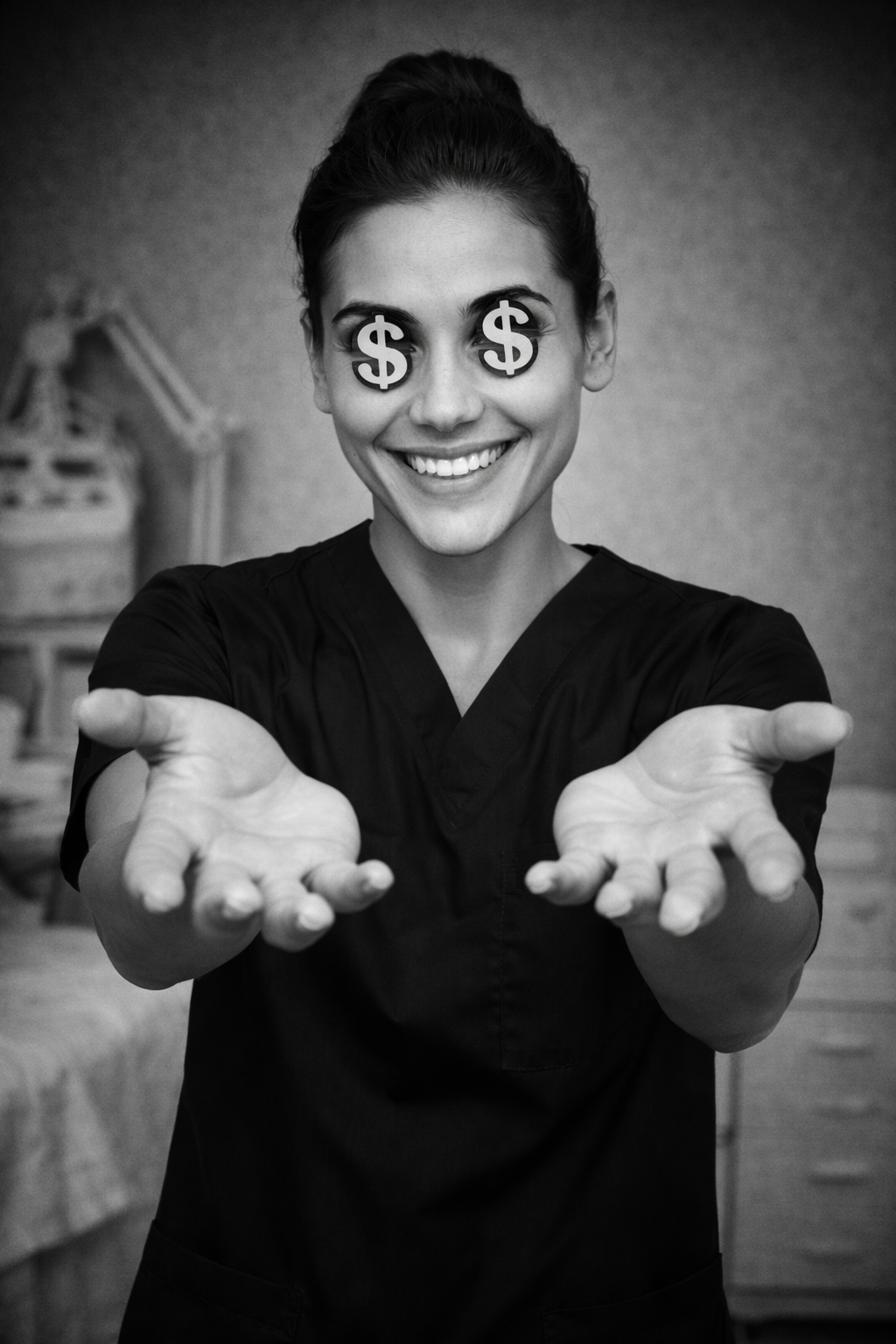 man holding up words MAIR Men's Care and MAIR Care Inc. over head