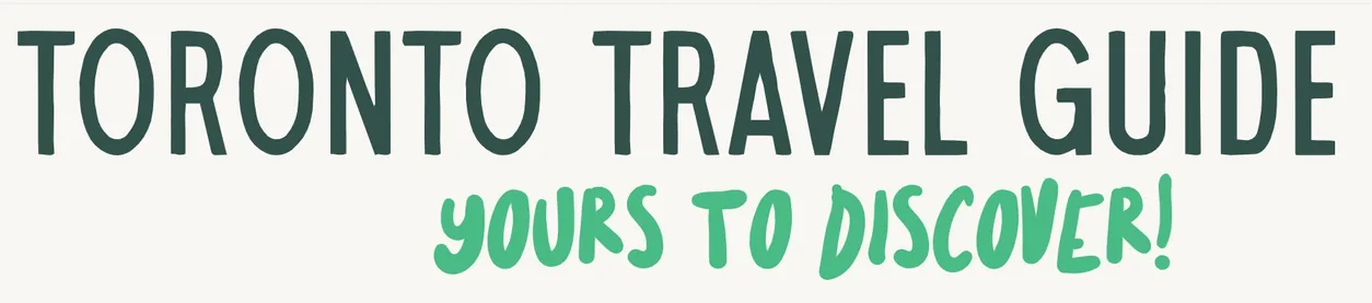 Sign saying, "TORONTO TRAVEL GUIDE, yours to discover!"