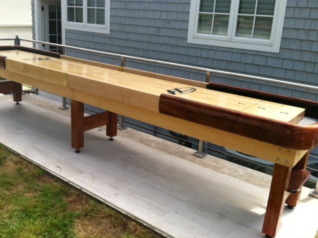 outdoor shuffleboard table