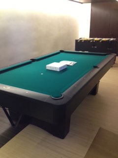 green yale pool table