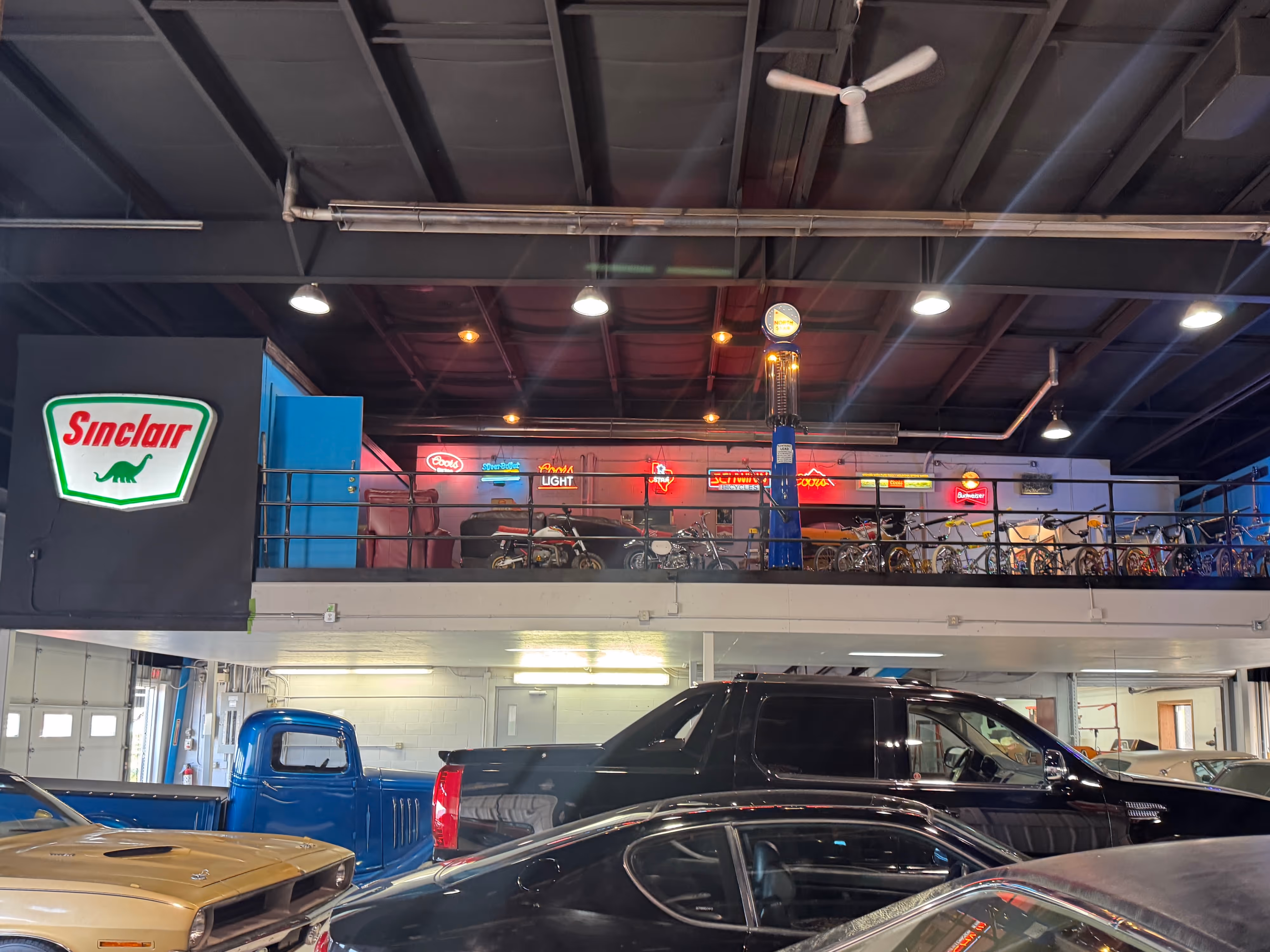 Classic Car Showroom Background
