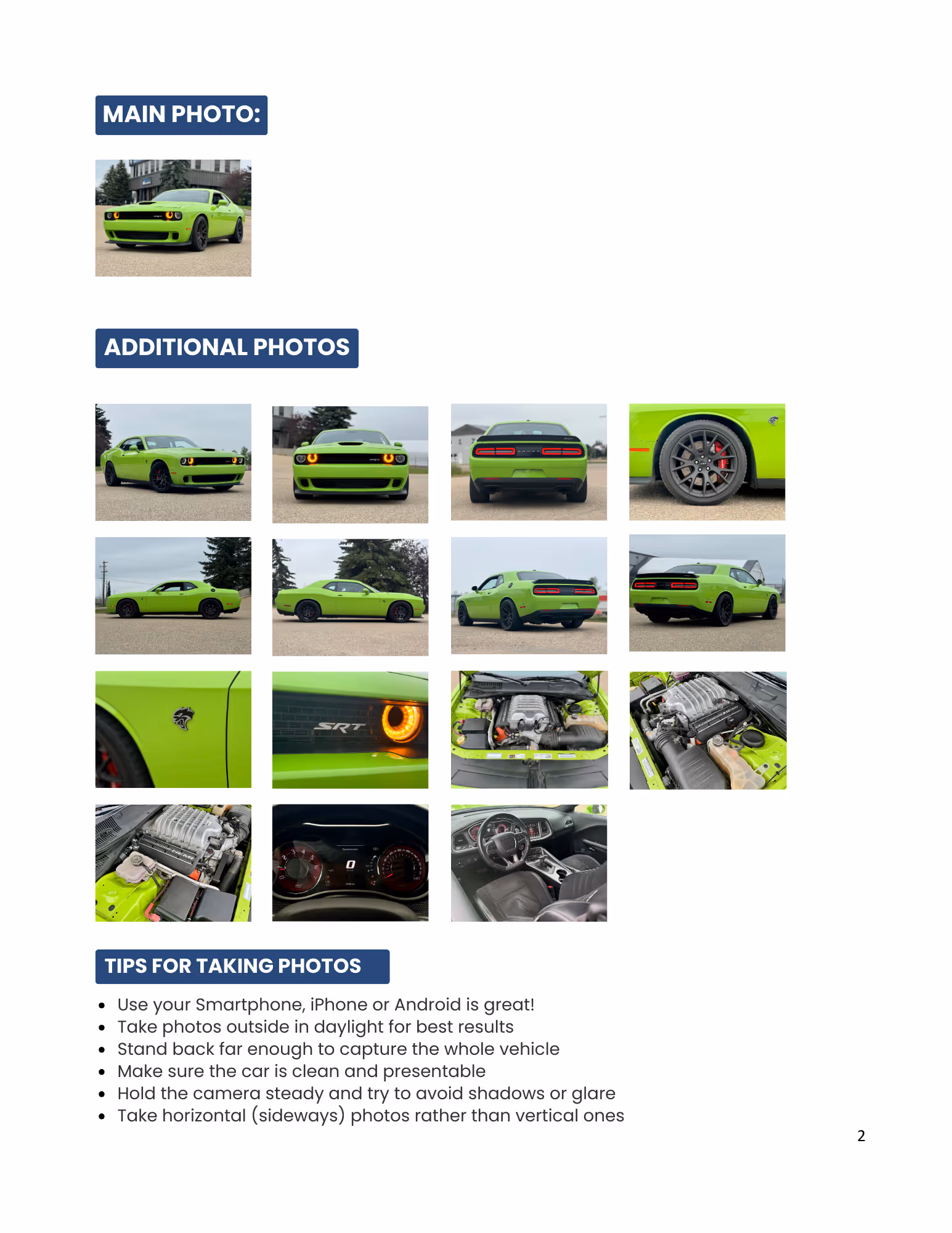 Photo Guide Page 2
