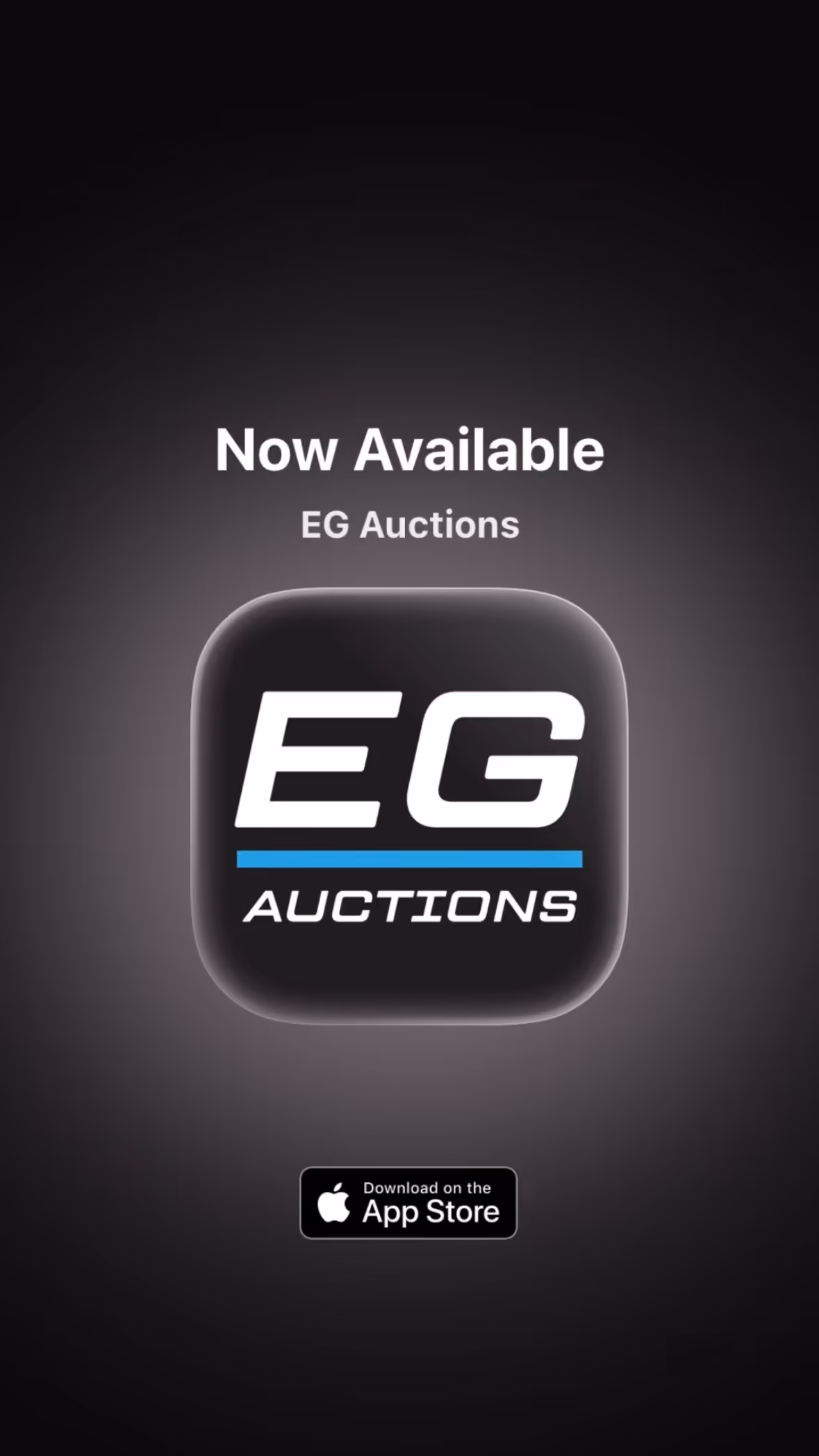 EG Auctions App on Screen