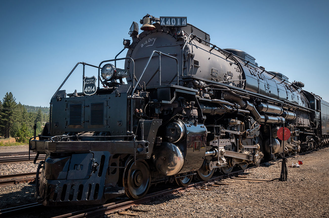 Photo of Union Pacific’s famed “Big Boy” No. 4014, the world’s largest operating steam locomotive
