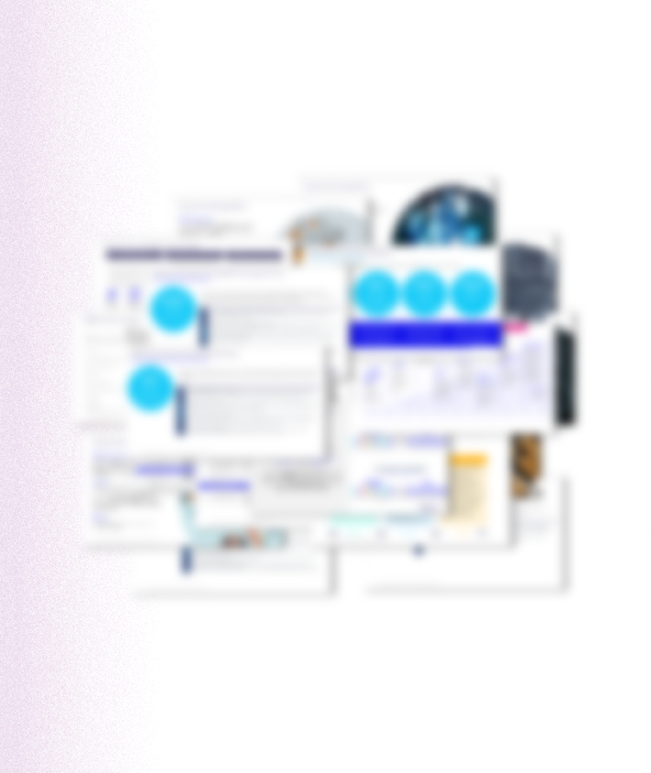 blurred out power point slides