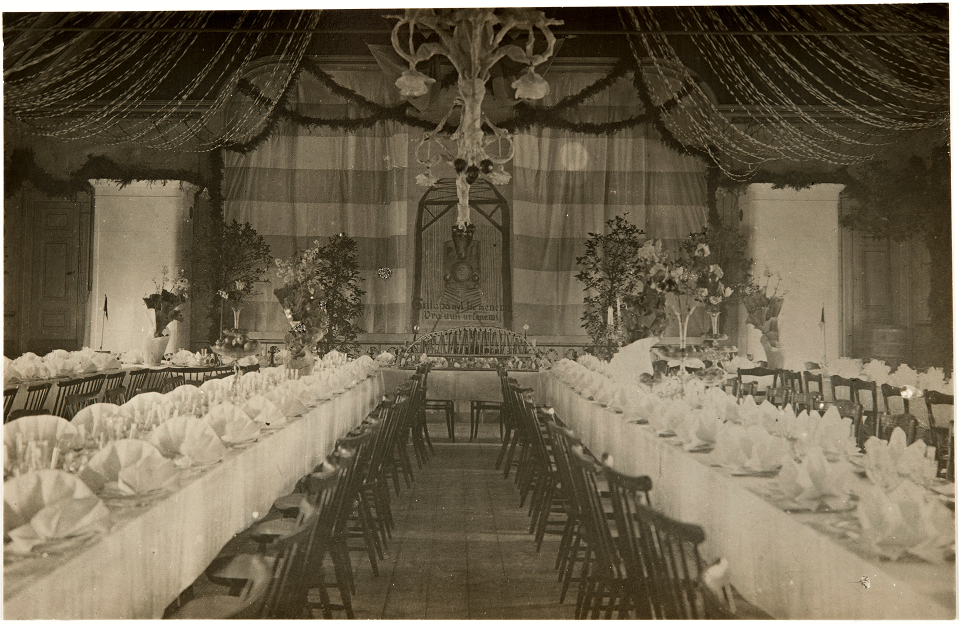 The opening ceremony of the Elisenvaara–Savonlinna railway, 1908.
