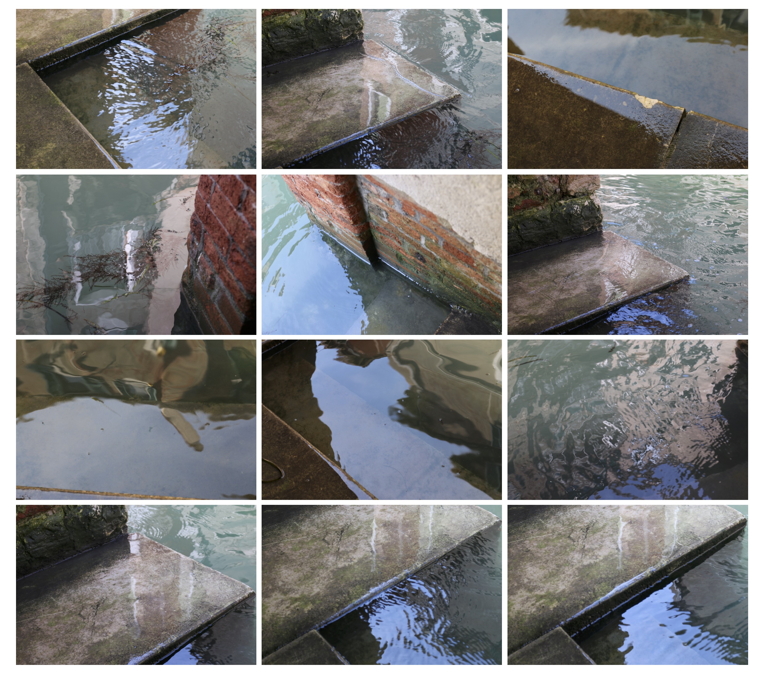 An image depicting various photographs of water.