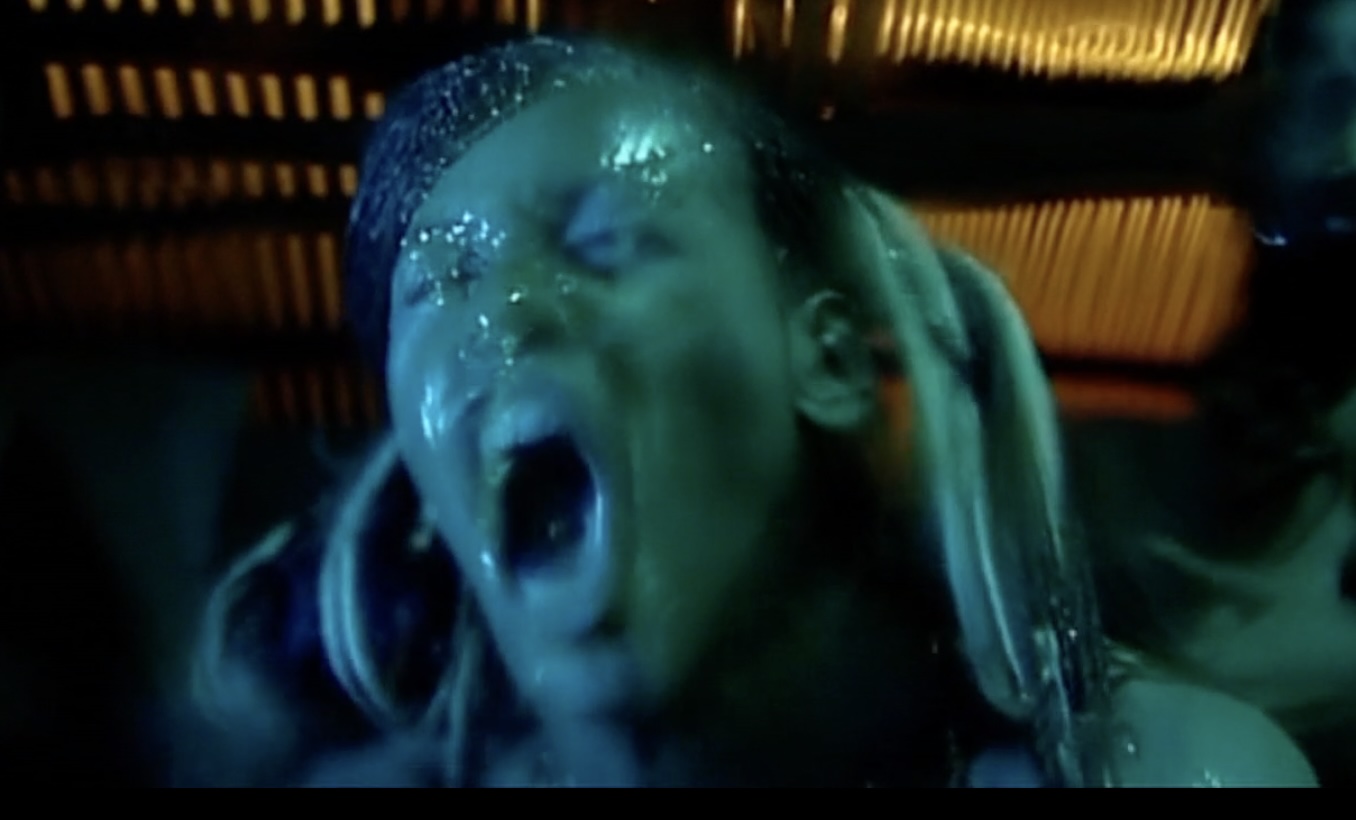 Scene from The Bloodettes. Chouchou’s body is marked by excess