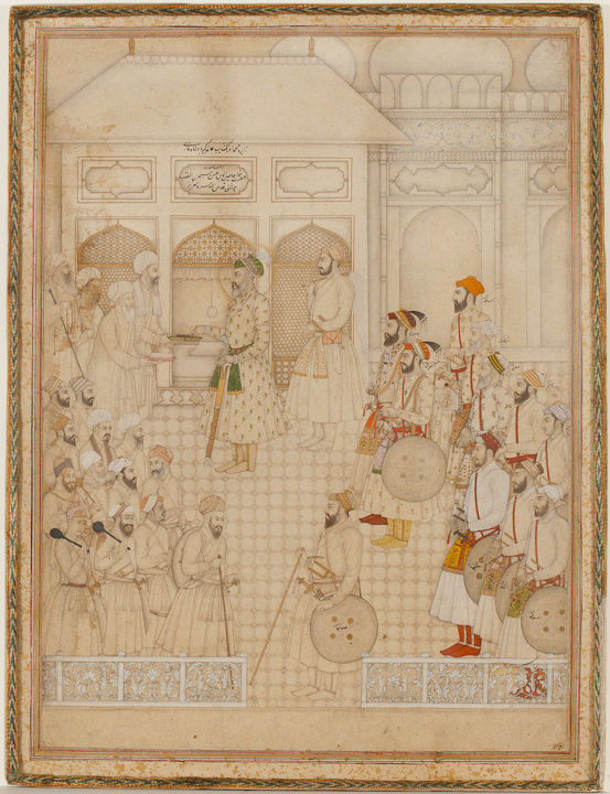 Emperor Aurangzeb at the Shrine of Mu‘in al-Din Chishti in Ajmer, Rajasthan.