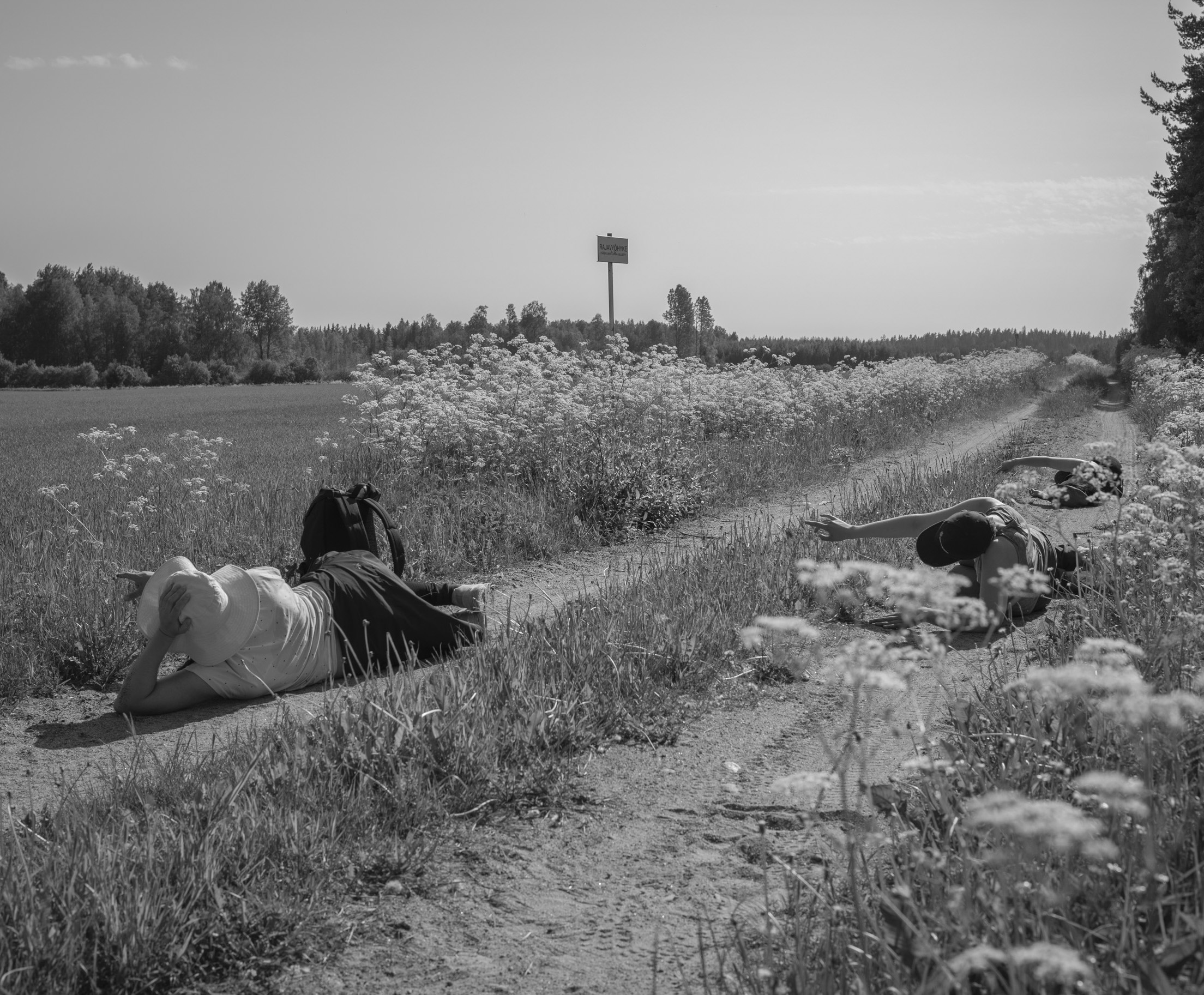 Photographs depitcting the physical exercises conducted.