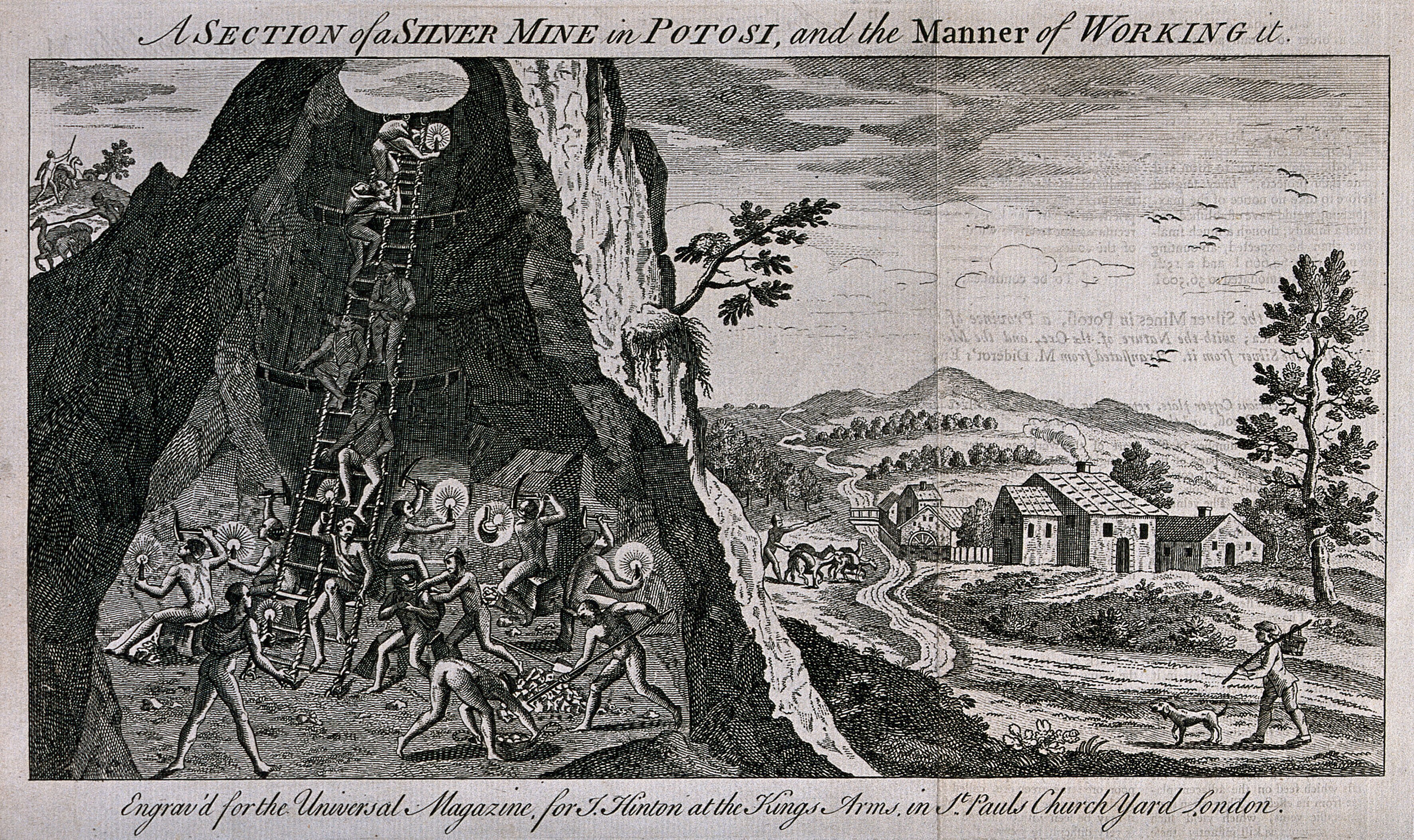 A cross-section of body and geology three centuries before the term “infrastructure” existed.