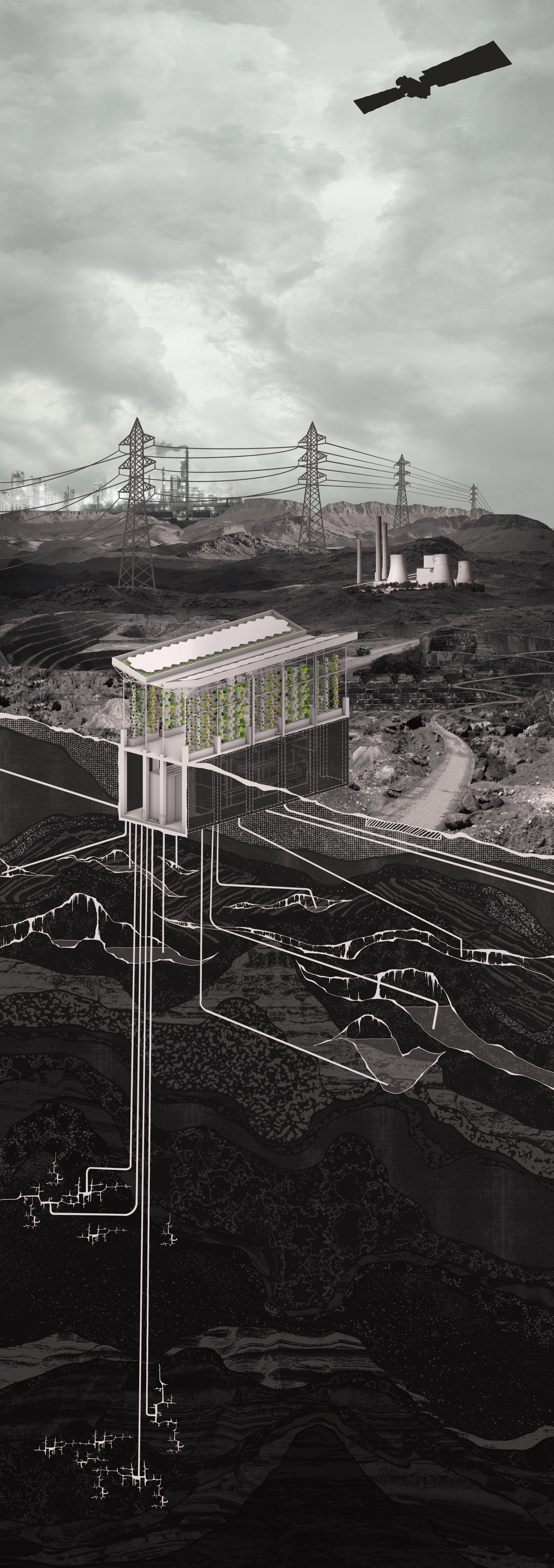  Speculative visual research on Lubumbashi’s metric-driven extractive infrastructure