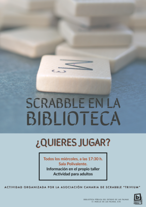Imagen del evento Scrabble en la Biblioteca gana con las letras