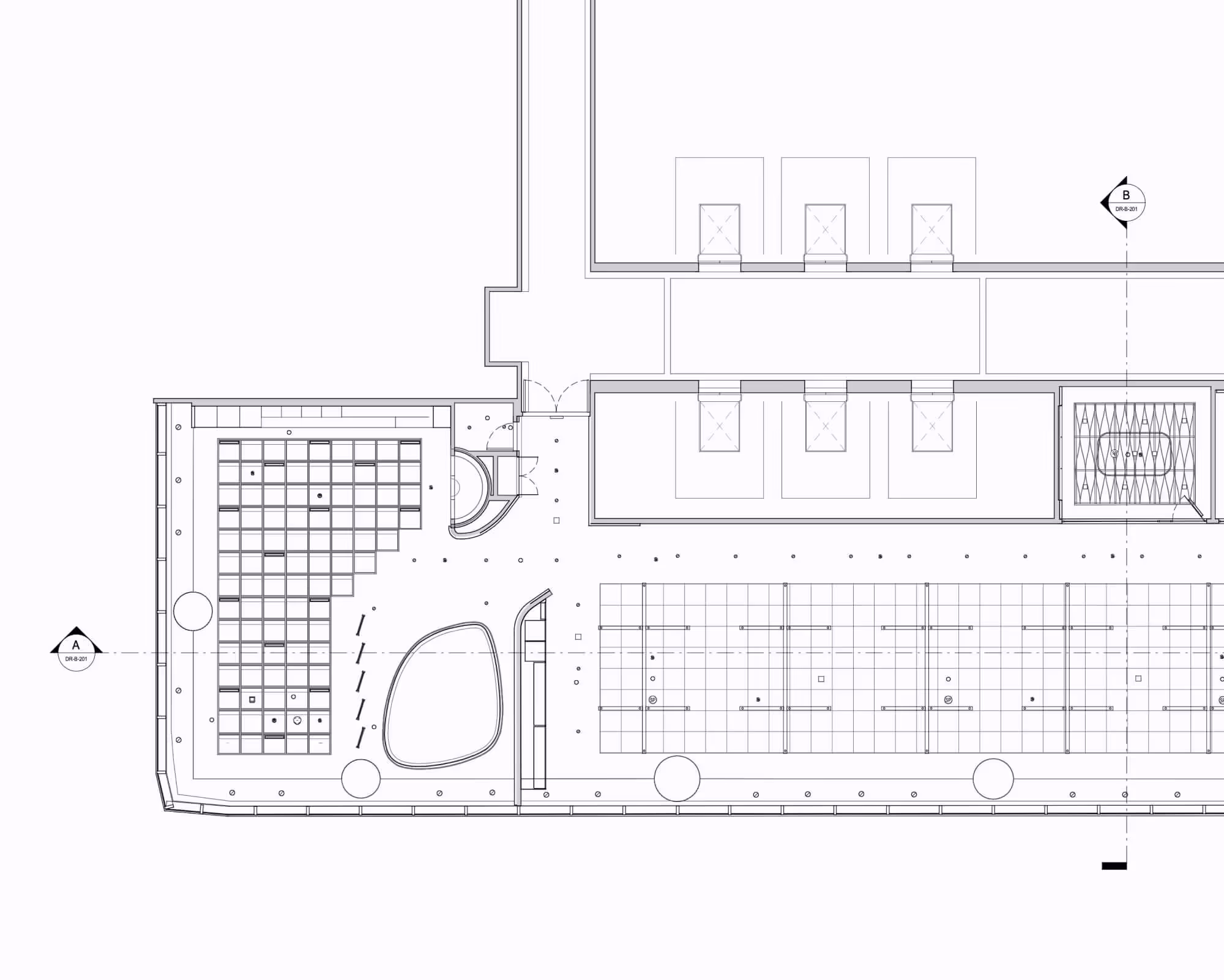Example CAD reflected ceiling plan (RCP)