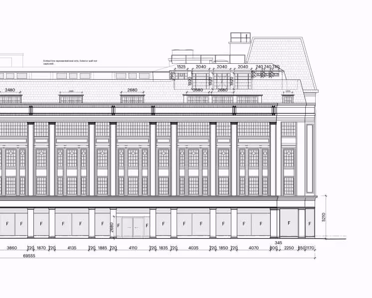 Example CAD external elevation