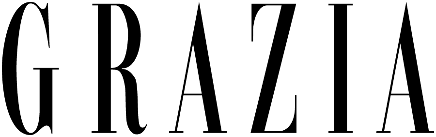 Black Grazia logo text on white background with large serif font letters.
