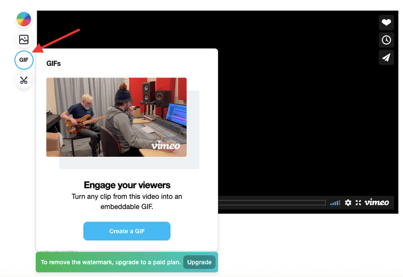 Vimeo gif create