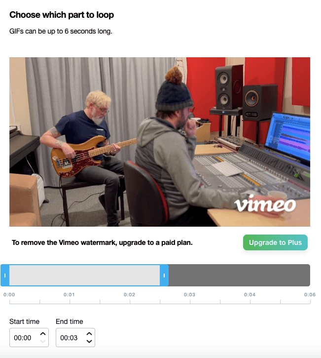 Vimeo gif loop