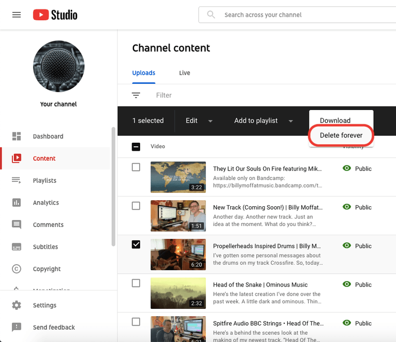 Delete A Video From YouTube Delete Forever