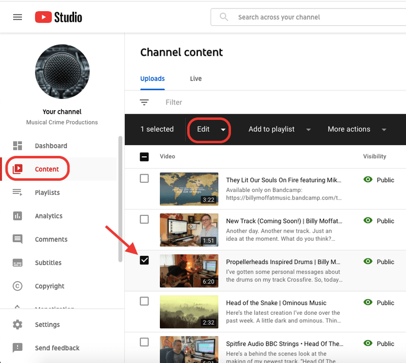 Change Visibility Settings On YouTube